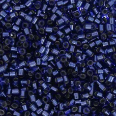 DB0183 Silver lined Cobalt Blue , Size 11/0 Miyuki Delica Beads, 50gm bag