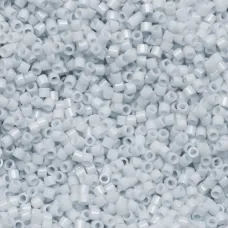 DB0209 Light Grey Opaque Luster, Size 11/0 Miyuki Delica Beads, 50 Grams DB0209 Light Grey Opaque Luster, Size 11/0 Miyuki Delica Beads, 50 Grams
