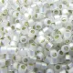 DBL0221 White Opal Silver Lined Size 8/0 Miyuki Delica Beads, Colour Code 0221, 5.2g approx. DBL0221 White Opal Silver Lined Size 8/0 Miyuki Delica Beads, Colour Code 0221, 5.2g approx.