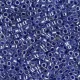 DBM0243 Medium Crystal Blue Ceylon Lined-Dyed, Size 10/0  Miyuki Delica Beads, Colour 243 - 50g Bag