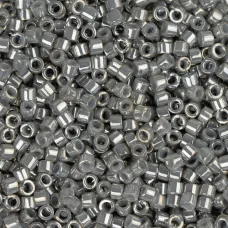 DB0251B Grey AB Gold Luster, Size 11/0 Miyuki Delica Beads, 50gm bag DB0251B Grey AB Gold Luster, Size 11/0 Miyuki Delica Beads, 50gm bag