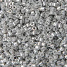 DB0252 Grey Opaque Gold Luster, Size 11/0 Miyuki Delica Beads, 50gm bag DB0252 Grey Opaque Gold Luster, Size 11/0 Miyuki Delica Beads, 50gm bag