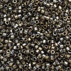 DB0254 Silver Tarnished Opaque Gold Luster, Size 11/0 Miyuki Delica Beads, 50gm ... DB0254 Silver Tarnished Opaque Gold Luster, Size 11/0 Miyuki Delica Beads, 50gm ...