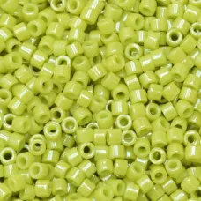 DB0262 Chartreuse Opaque Glazed Luster, Size 11/0 Miyuki Delica Beads, 50gm bag DB0262 Chartreuse Opaque Glazed Luster, Size 11/0 Miyuki Delica Beads, 50gm bag