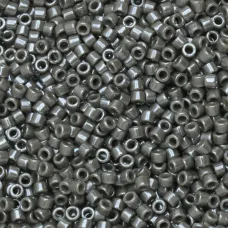 DB0268 Dark Grey Opaque Luster, Size 11/0 Miyuki Delica Beads, 50g approx. DB0268 Dark Grey Opaque Luster, Size 11/0 Miyuki Delica Beads, 50g approx.