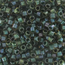DB0273B Topaz Olive Lined-Dyed, Size 11/0 Miyuki Delica Beads, 50gm bag DB0273B Topaz Olive Lined-Dyed, Size 11/0 Miyuki Delica Beads, 50gm bag