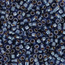 DB0278 Dark Blue Lined-Dyed, Size 11/0 Miyuki Delica Beads, 50gm bag DB0278 Dark Blue Lined-Dyed, Size 11/0 Miyuki Delica Beads, 50gm bag