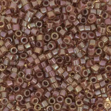 DB0287 Amber Taupe Lined-Dyed, Size 11/0 Miyuki Delica Beads, 50g approx.
