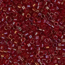 DB0295 Red Lined-Dyed, Size 11/0 Miyuki Delica Beads, 50gm bag