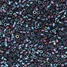 DB0325 Blue AB Matte Metallic, Size 11/0 Miyuki Delica Beads, 50gm bag DB0325 Blue AB Matte Metallic, Size 11/0 Miyuki Delica Beads, 50gm bag