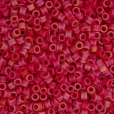 DB0362 Red Opaque Matte AB Size 11/0 Miyuki Delica Beads, 50gm bag
