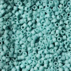 DB0375B Light Aqua Metallic Matte, Size 11/0 Miyuki Delica Beads, 50gm bag 
