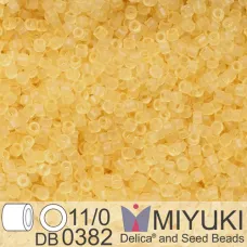 DB0382B Pale Topaz Transparent Matte Glazed Luster, Size 11/0 Miyuki Delica Bead... DB0382B Pale Topaz Transparent Matte Glazed Luster, Size 11/0 Miyuki Delica Bead...