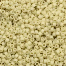 DB0388 Matte Opaque Bone Luster, Size 11/0 Miyuki Delica Beads, 50g approx. DB0388 Matte Opaque Bone Luster, Size 11/0 Miyuki Delica Beads, 50g approx.