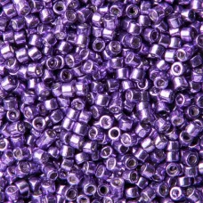 DB0430 Dark Lilac Opaque Galvanized-Dyed, Size 11/0 Miyuki Delica Beads, 50gm ba...