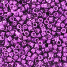 DB0431 Galvanised Fuschia Dyed, Size 11/0 Miyuki Delica Beads, 50g approx. DB0431 Galvanised Fuschia Dyed, Size 11/0 Miyuki Delica Beads, 50g approx.