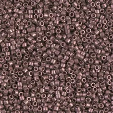 DB0462 Grey Mauve Opaque Nickel Plated Dyed, Size 11/0 Miyuki Delica Beads, 50g ...