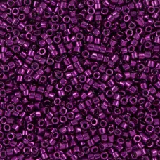 DB0463 Galvanised Dark Fuchsia Dyed, Size 11/0 Miyuki Delica Beads, 50gm bag