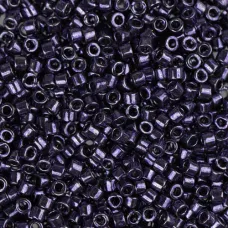 DB0464 Dark Purple Opaque Nickel Plated Dyed, Size 11/0 Miyuki Delica Beads, 50g...