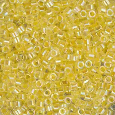 DB0053 Pale Yellow Lined-Dyed, Size 11/0 Miyuki Delica Beads, 50gm bag DB0053 Pale Yellow Lined-Dyed, Size 11/0 Miyuki Delica Beads, 50gm bag