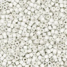 DB0551F Silver Plated Matte Metallic Miyuki 11/0 Delica Beads, 50 Grams