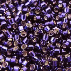DB0609B Dark Purple Silver Lined, Size 11/0 Miyuki Delica Beads, 50gm bag DB0609B Dark Purple Silver Lined, Size 11/0 Miyuki Delica Beads, 50gm bag