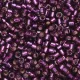 DBM0611 Wine Silver Lined-Dyed, Size 10/0  Miyuki Delica Beads, Colour 611 - 50g Bag