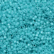 DB0658 Turquoise Green Dyed, Size 11/0 Miyuki Delica Beads, 50gm bag DB0658 Turquoise Green Dyed, Size 11/0 Miyuki Delica Beads, 50gm bag