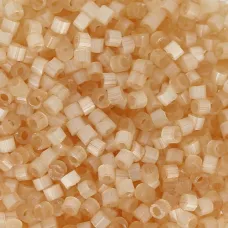 DB0674 Light Topaz Silk Satin, Size 11/0 Miyuki Delica Beads, 50g approx. DB0674 Light Topaz Silk Satin, Size 11/0 Miyuki Delica Beads, 50g approx.
