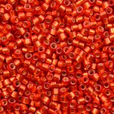 DB0683B Red Orange Semi Matte Dyed, Size 11/0 Miyuki Delica Beads, 50gm bag DB0683B Red Orange Semi Matte Dyed, Size 11/0 Miyuki Delica Beads, 50gm bag