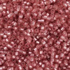 DB0684 Red Watermelon Semi-Matte Dyed, Size 11/0 Miyuki Delica Beads, 50g approx... DB0684 Red Watermelon Semi-Matte Dyed, Size 11/0 Miyuki Delica Beads, 50g approx...