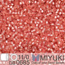 DB0685 Light Cranberry Red Semi-Matte Dyed, Size 11/0 Miyuki Delica Beads, 50gm ... DB0685 Light Cranberry Red Semi-Matte Dyed, Size 11/0 Miyuki Delica Beads, 50gm ...