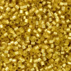DB0687 Dyed Semi-Frosted Silver Lined Yellow-Green Miyuki 11/0 Delica Beads, Bul... DB0687 Dyed Semi-Frosted Silver Lined Yellow-Green Miyuki 11/0 Delica Beads, Bul...