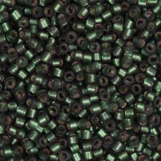 DB0690 Leaf Green Semi-Matte Dyed, Size 11/0 Miyuki Delica Beads, 50g approx. DB0690 Leaf Green Semi-Matte Dyed, Size 11/0 Miyuki Delica Beads, 50g approx.