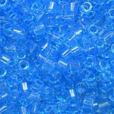 DB0706 Aqua Transparent, Size 11/0 Miyuki Delica Beads, 50g approx. DB0706 Aqua Transparent, Size 11/0 Miyuki Delica Beads, 50g approx.