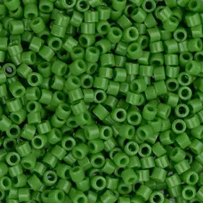 DB0724 Green Pea Opaque, Size 11/0 Miyuki Delica Beads, 50gm bag