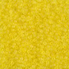 DB0743 Yellow Transparent, Size 11/0 Miyuki Delica Beads, 50g approx DB0743 Yellow Transparent, Size 11/0 Miyuki Delica Beads, 50g approx