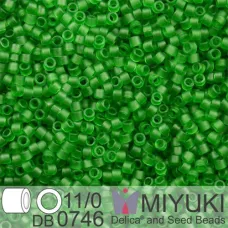 DB0746B Green , Size 11/0 Miyuki Delica Beads, 50gm bag DB0746B Green , Size 11/0 Miyuki Delica Beads, 50gm bag