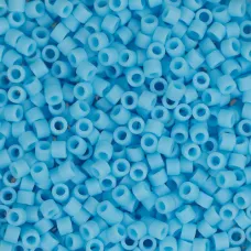 DB0755 Turquoise Blue Opaque, Size 11/0 Miyuki Delica Beads, 50gm bag DB0755 Turquoise Blue Opaque, Size 11/0 Miyuki Delica Beads, 50gm bag