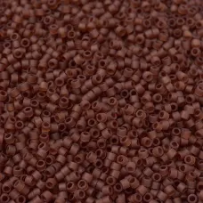 DB0764 Transparent Amber Matte, Size 11/0 Miyuki Delica Beads, 50gm bag