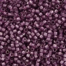 DB0782 Dyed Semi-Frosted Transparent Plum Miyuki 11/0 Delica Beads, 50 Gram Bag DB0782 Dyed Semi-Frosted Transparent Plum Miyuki 11/0 Delica Beads, 50 Gram Bag