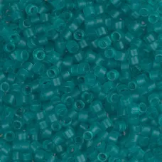 DB0786B Green Teal Transparent Matte-Dyed, Size 11/0 Miyuki Delica Beads, 50gm b... DB0786B Green Teal Transparent Matte-Dyed, Size 11/0 Miyuki Delica Beads, 50gm b...