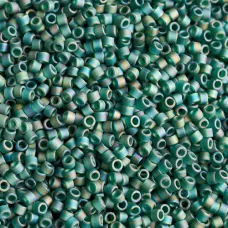 DB0859 Emerald AB Matte, Size 11/0 Miyuki Delica Beads, 50 Grams DB0859 Emerald AB Matte, Size 11/0 Miyuki Delica Beads, 50 Grams