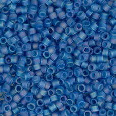 DB0862 Capri Blue AB Matte, Size 11/0 Miyuki Delica Beads, 50g approx. DB0862 Capri Blue AB Matte, Size 11/0 Miyuki Delica Beads, 50g approx.