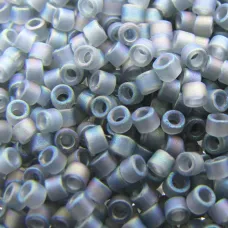 DBS0863 Grey Transparent AB Matte, Size 15/0 Miyuki Delica Beads, 50g DBS0863 Grey Transparent AB Matte, Size 15/0 Miyuki Delica Beads, 50g