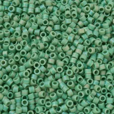 DB0877 Green Opaque AB Matte, Size 11/0 Miyuki Delica Beads, 50 Grams DB0877 Green Opaque AB Matte, Size 11/0 Miyuki Delica Beads, 50 Grams