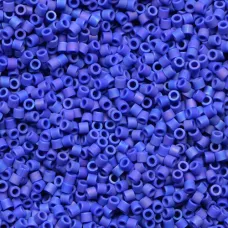 DBL0880 Matte Opaque Cobalt AB Size 8/0 Miyuki Delica Beads, 5.2g approx. DBL0880 Matte Opaque Cobalt AB Size 8/0 Miyuki Delica Beads, 5.2g approx.
