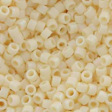 DB0883 Cream AB Matte, Size 11/0 Miyuki Delica Beads, 50gm bag DB0883 Cream AB Matte, Size 11/0 Miyuki Delica Beads, 50gm bag