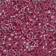 DBL0902 Pink Sparkle Crystal, Approx 5.2gr, Size 8/0 Miyuki Delica Beads, Colour... DBL0902 Pink Sparkle Crystal, Approx 5.2gr, Size 8/0 Miyuki Delica Beads, Colour...