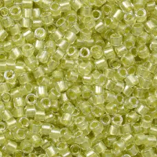 DB0903 Green Celery Sparkle Crystal Lined, Size 11/0 Miyuki Delica Beads, 50gm b... DB0903 Green Celery Sparkle Crystal Lined, Size 11/0 Miyuki Delica Beads, 50gm b...
